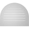 Ekena Millwork Round Top Surface Mount PVC Gable Vent: Functional, w/ 3-1/2"W x 1"P Standard Frame, 32"W x 26"H GVPRT32X2601SF - alternate 5